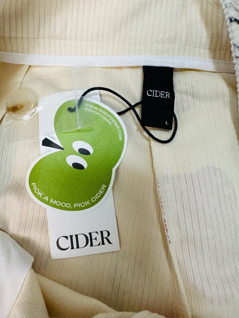 Cider Mushroom Print Corduroy Pants Size Large